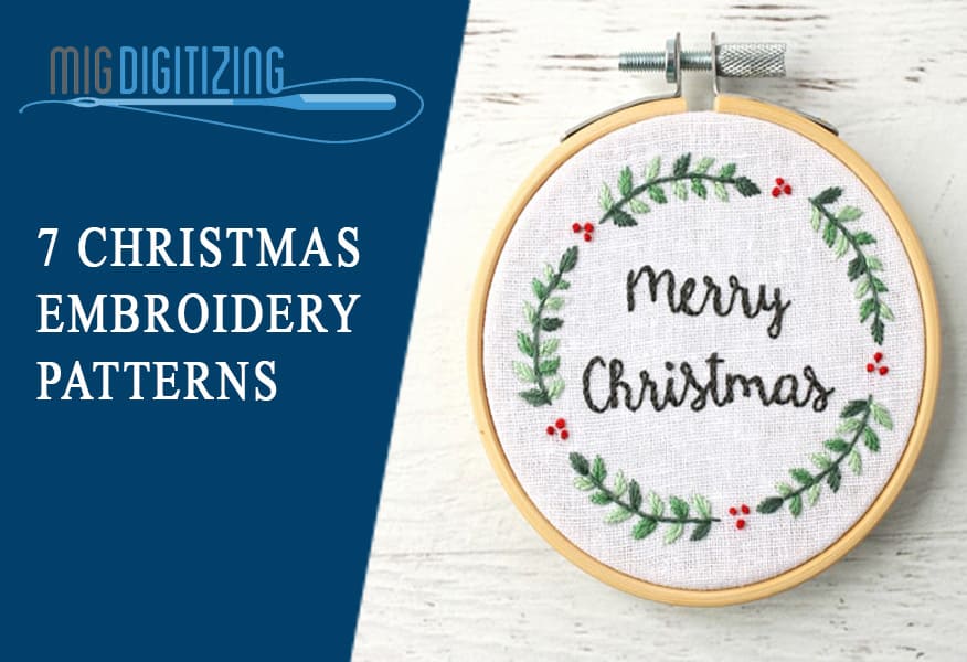 Get into the holiday spirit with our festive Christmas embroidery pattern on cloth. Explore creative holiday crafts and bring the magic of Christmas to your projects.