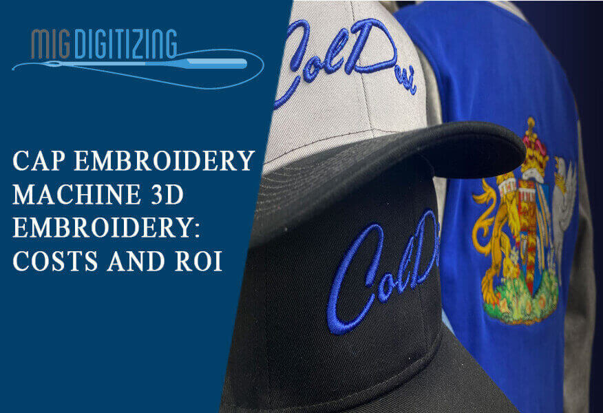 Experience the art of customization with our 3D embroidery showcased on caps and T-shirts. Discover unique designs and personalized text on caps that elevate your style