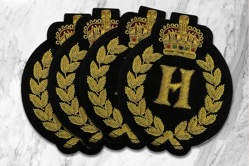 custom Cotton Handmade Bullion Wire Zari Embroidered Patches at Rs